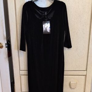 Attitudes by Renee Black Long Sleeve Dress